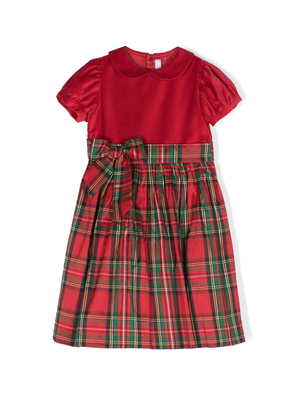 Abito per neonata Mariella Ferrari rosso con motivo tartan ABI9MC 040028 MARIELLA FERRARI 