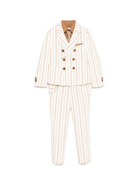 Completo tre pezzi per bambino Colorichiari beige gessato con doppiopetto MJ507991 4776 28 COLORICHIARI 