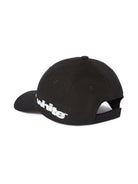 Cappello da baseball Spray Arrow per bambino Off-White Kids nero con tesa curva e larga OBLB002S25FAB001 1001 OFF WHITE KIDS 