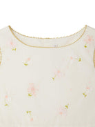 Abito per bambina Bonpoint Alina bianco con ricamo a fiori S05GDRW00008 004 BONPOINT 