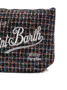 Pochette Aline per bambina MC2 Saint Barth Kids nera con logo ricamato ALI0027 01374I MC2 ST. BARTH KIDS 