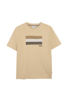 T-shirt per bambino Boss Kids beige con stampa grafica J52979 249 BOSS KIDS 