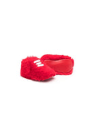 Scarpine primi passi per neonati Montelpare Tradition rosso in finta pelliccia MT955 ROSSO MONTELPARE TRADITION 