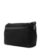 Borsa fasciatoio per neonati Balmain Kids nera con logo ricamato BY0618 Z0042 930AV BALMAIN KIDS 