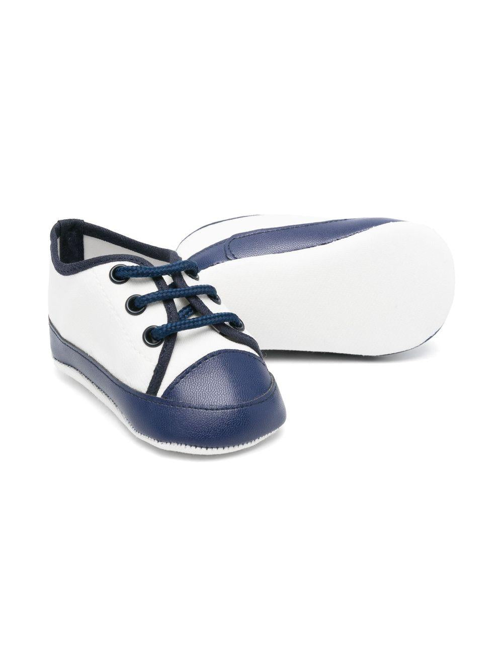 Sneakers primi passi per neonato Colorichiari bianco e blu con design color-block MN958141 4834 15 COLORICHIARI 