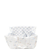 Borsa fasciatoio per neonati Avery Row bianco trapuntata con stampa grafica NCACOA COASTILINES AVERY ROW 