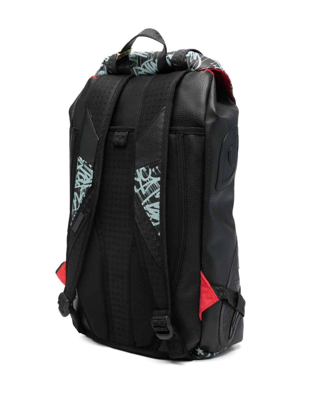 Zaino con stampa graffiti per bambino sprayground kid nero con due spallacci imbottiti 910B6492 NSZ SPRAYGROUND 