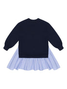 Abito per bambina Moschino Kids blu modello felpa HDV0GTLAA45 40016 MOSCHINO KIDS 