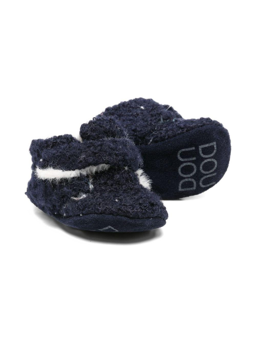 Scarpe primi passi per neonata Douuod Kids blu con tessuto testurizzato BABY452 LANA DOUUOD 