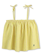 Top per bambina Bobo Choses giallo con motivo a quadri B125AC028 991 BOBO CHOSES 