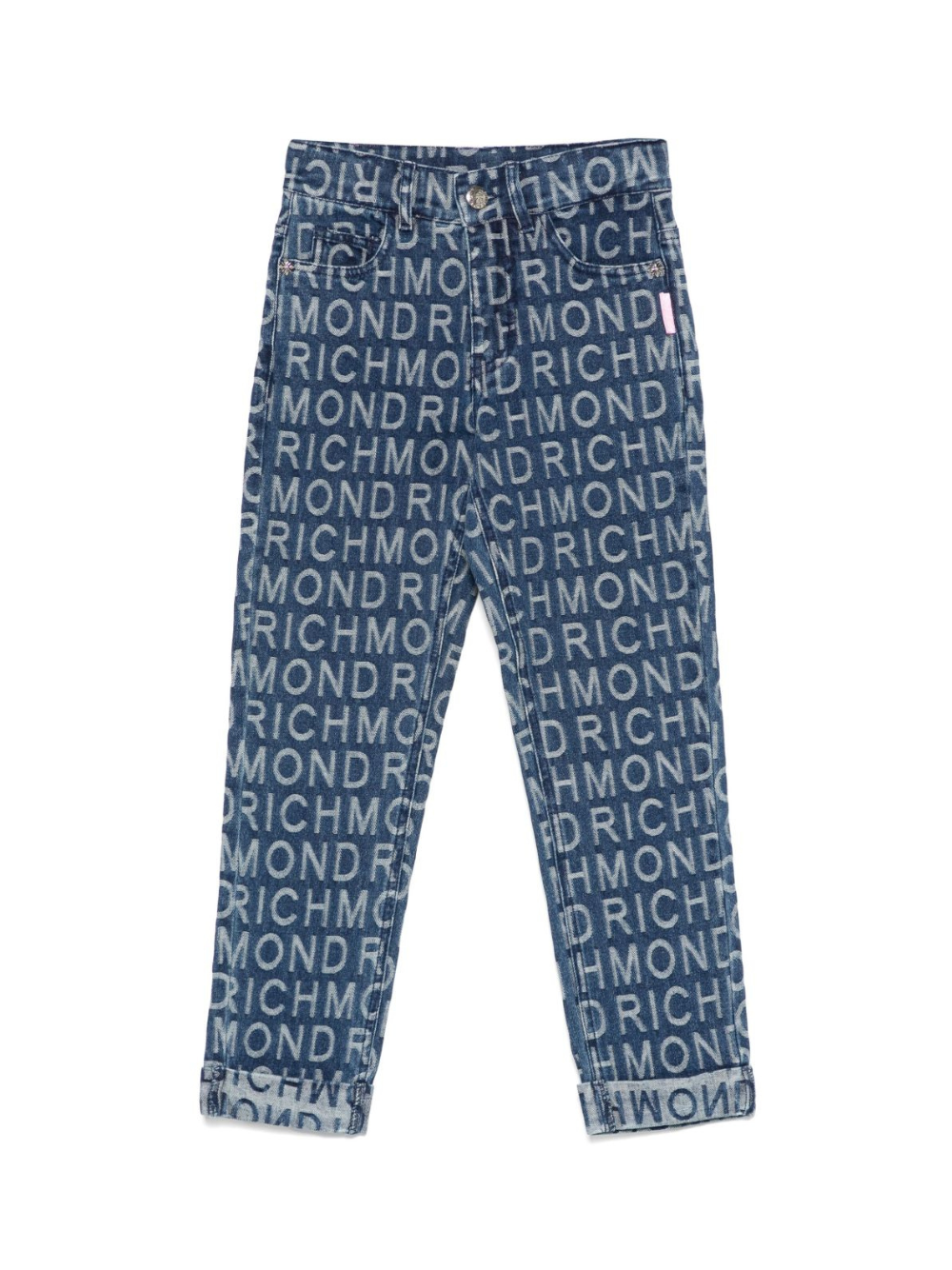 Jeans per bambina John Richmond Junior in denim con effetto jacquard RGP25120JE DENIM JOHN RICHMOND JUNIOR 