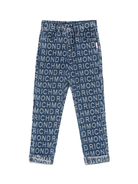 Jeans per bambina John Richmond Junior in denim con effetto jacquard RGP25120JE DENIM JOHN RICHMOND JUNIOR 