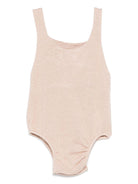 Body per neonato Gensami kids beige con applicazione TU01-B-SOFT GOLD BEIGE GENSAMI 