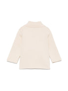 Cardigan per neonato Il Gufo beige con chiusura doppiopetto in cotone P25GF402EM109 121 IL GUFO 