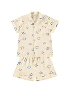 Pigiama per bambino Molo Lexi giallo con motivo smiley 6S25R507 9349 MOLO 