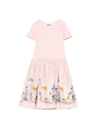 Abito per bambina Molo rosa con stampa grafica animali 2S26E102 5228 MOLO 