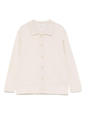 Camicia per bambino Paolo Pecora Kids beige in maglia