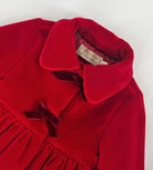 Cappotto per neonata La Stupenderia rosso con colletto alla Peter Pan 1TCGB24 V85 LA STUPENDERIA 