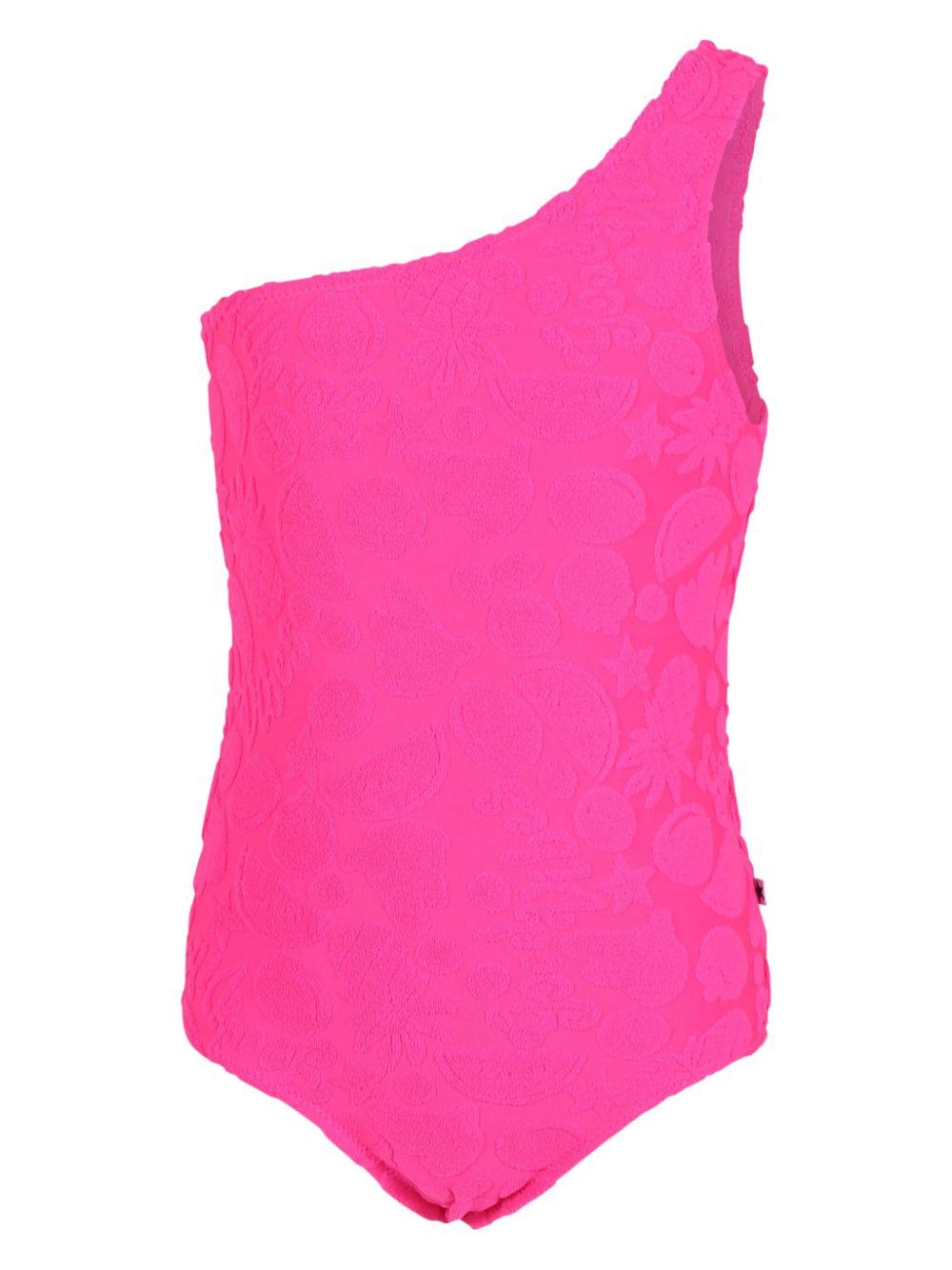Costume da bagno per bambina Molo Nai fucsia intero monospalla 8S25P511 9252 MOLO 