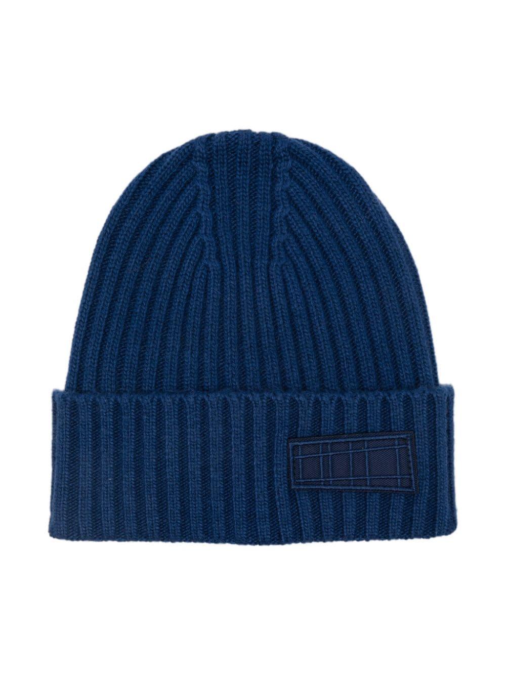 Berretto Karli per bambino Molo blu con design senza fodera 7W24S307 8958 MOLO 