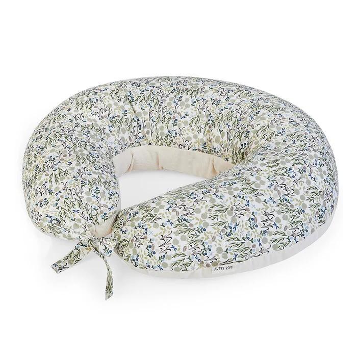 Cuscino per l'allattamento per neonati Avery Row beige con fantasia fiori NPIRIV RIVERBANK AVERY ROW 