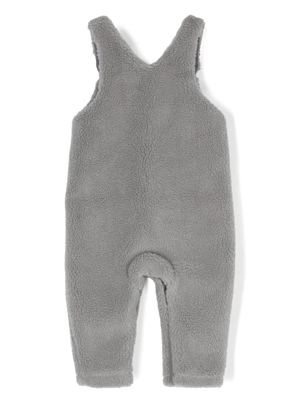 Salopette per neonati Donsje Malur grigio con design in finta pelliccia 4084800 00162 DONSJE 