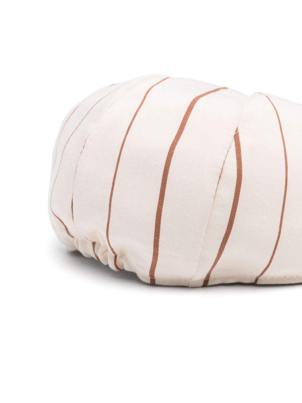 Cappello baker boy per neonato Colorichiari beige a righe MN928051 4776 28 COLORICHIARI 