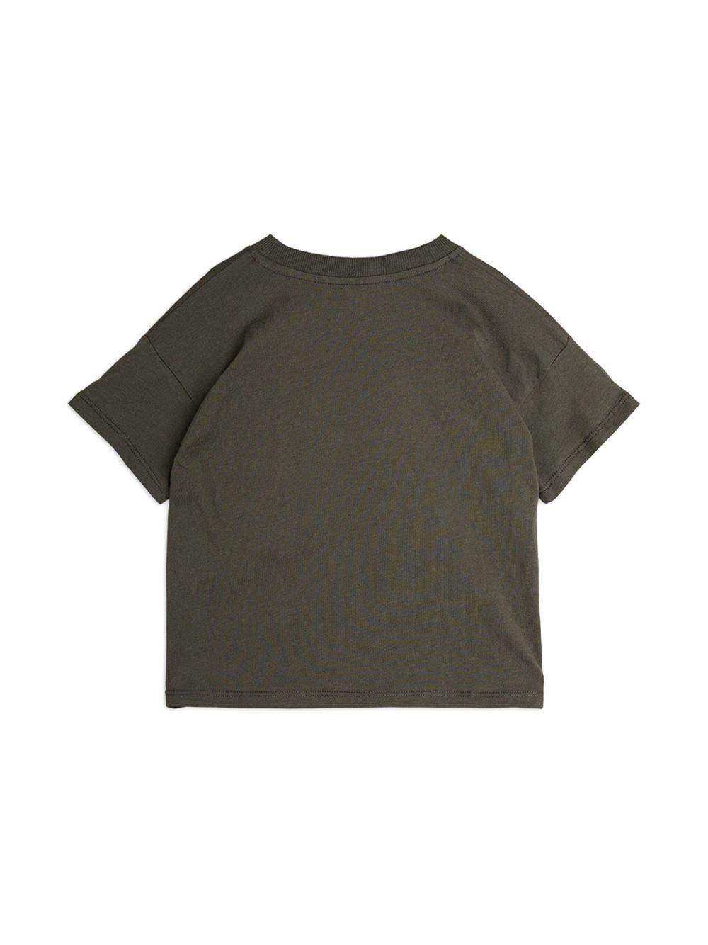 T-shirt per bambina Mini Rodini nero con applicazione a cuore 2522012499 BLACK MINI RODINI 