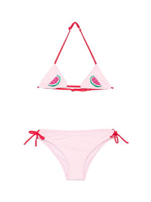 Bikini per bambina MC2 Saint Barth Kids Miami rosa con laccetti