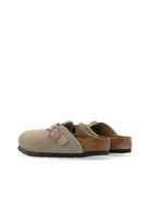 Slippers per bambini Birkenstock Kids Boston beige con chiusura con fibbia 1027875 TAUPE BIRKENSTOCK 