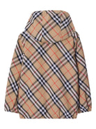Giacca reversibile a quadri per bambino Burberry Kids beige con orlo elasticizzato 8088511 B9368 BURBERRY KIDS 