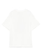 T-shirt per bambina Fendi Kids bianco con logo JMI481 7AJ F0TU9 FENDI KIDS 