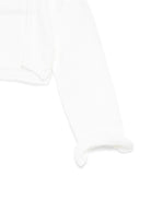 Cardigan per neonata La Stupenderia bianco con maniche a balze 1WCSP62 800 LA STUPENDERIA 