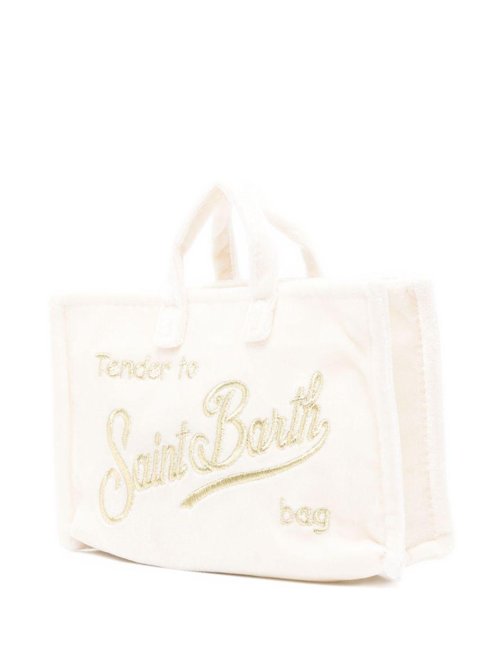 Phone Bag per bambina MC2 Saint Barth Kids bianco in velluto PHONE008 01346I MC2 ST. BARTH KIDS 