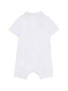 Tutina per neonato Boss Kids bianca con dettaglio applicato J53033 10P BOSS KIDS 