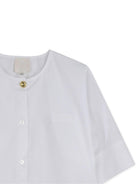 Camicia per bambina Givenchy Kids bianca a maniche corte con bottoni H31220 10P GIVENCHY KIDS 