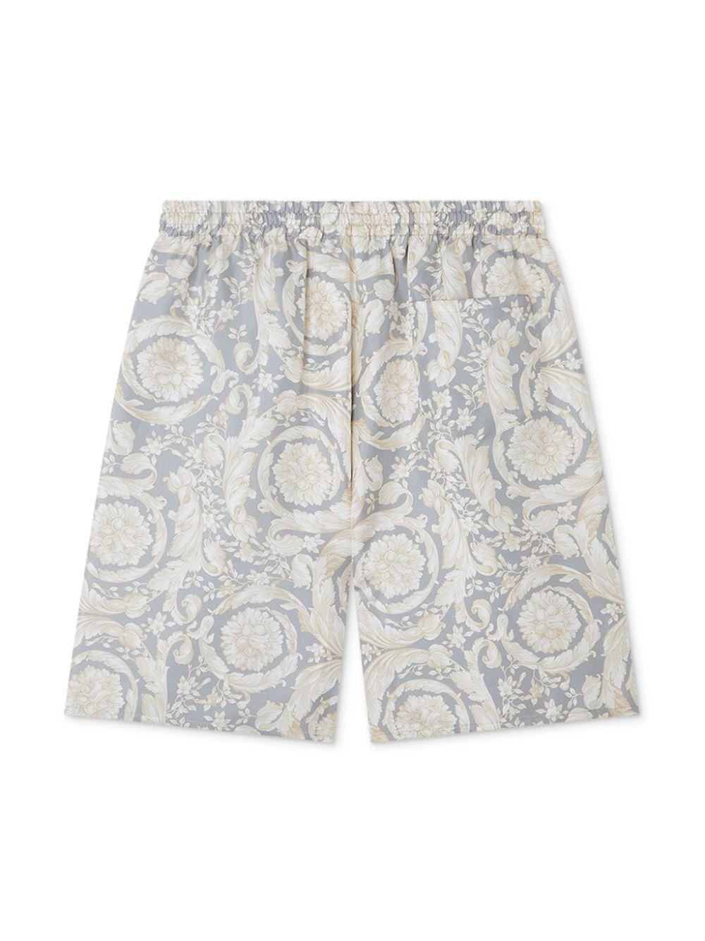 Shorts per bambino Versace Kids grigio con stampa barocca 10182681A11195 5E340 VERSACE KIDS 
