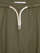 Cargo in cotone per bambino Paolo Pecora Kids verde con coulisse PP4006 OLIVA PAOLO PECORA KIDS 