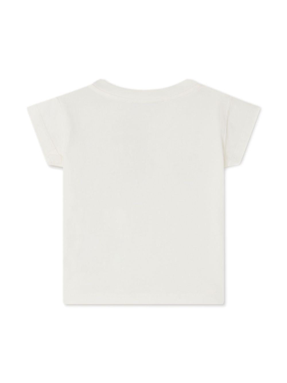 T-shirt per neonato Bonpoint Tom bianco con stampa sul davanti S05YTSK00010 102 BONPOINT 