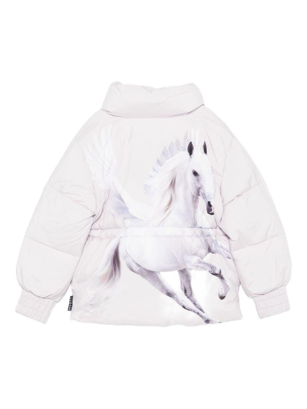 Giubbino per bambina Molo viola con stampa unicorno sul retro 5W25M303 5559 MOLO 