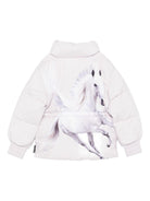 Giubbino per bambina Molo viola con stampa unicorno sul retro 5W25M303 5559 MOLO 