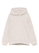 Felpa con cappuccio per bambino Calvin Klein Kids beige con orlo e polsini a coste IB0IB02383 PA8 CALVIN KLEIN KIDS 