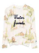 Maglione Douglas per bambino MC2 Saint Barth Kids beige con scollo rotondo DOU0012 00156G MC2 ST. BARTH KIDS 