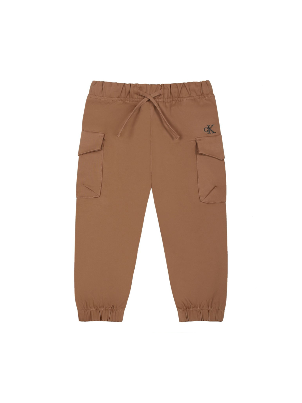Pantaloni per neonato Calvin Klein Kids marrone con due tasche laterali applicate IN0IN00195 GU1 CALVIN KLEIN KIDS 