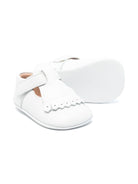 Scarpe primi passi per neonata Eli1957 bianco con soletta in pelle con logo 10028AL BLANCO ElI 