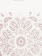 T-shirt con stampa paisley per bambino Eleventy Kids bianc con orlo dritto EW8P11 Z1292 101BD ELEVENTY KIDS 
