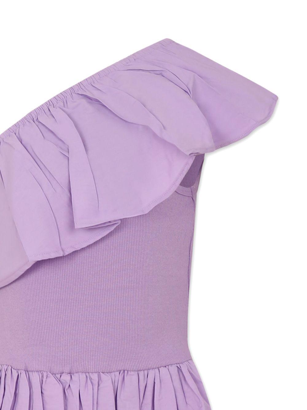 Abito per bambina Molo violetto con design monospalla 2S25E106 5437 MOLO 