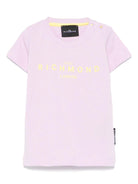 T-shirt per neonati John Richmond Junior lilla con logo RIP25002TS LILLA JOHN RICHMOND JUNIOR 