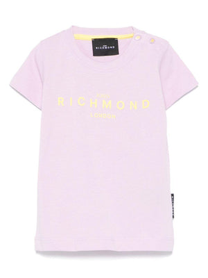 John Richmond Junior Baby T-Shirt in Purple with Logo