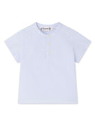 T-shirt Cesari per neonato Bonpoint azzurro con scollo rotondo S05YSHW00014 315 BONPOINT 